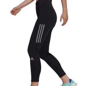 Adidas-NWOT Primegreen Aeroready Black Leggings with reflective Stripes